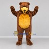 Custom Brown and Gold Bear Mascot Costume Adult Full Body Suit for Sports Events