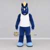 Custom Navy Blue and Gold Horse Mascot Costume Adult Full Body Suit for Sports Events