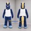 Custom Navy Blue and Gold Horse Mascot Costume Adult Full Body Suit for Sports Events