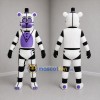 Custom White and Purple Robot Bear Mascot Costume Adult Full Body Suit for Costume Parties