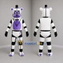 Custom White and Purple Robot Bear Mascot Costume Adult Full Body Suit for Costume Parties