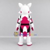 Custom White and Pink Robot Fox Mascot Costume Adult Full Body Suit for Halloween Events