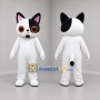 Custom Black and White Cat Mascot Costume Adult Full Body Suit for Children's Events