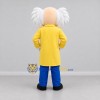 Custom Yellow and Blue Scientist Mascot Costume Adult Full Body Suit for Science Events