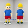 Custom Blue Red and Yellow Boy Mascot Costume Adult Full Body Suit for Children's Events