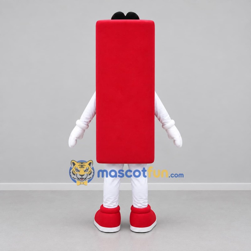 Custom Red and White Keypad Character Mascot Costume Adult Full Body Suit for Technology Events
