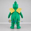 Custom Green and Yellow Dragon Mascot Costume Adult Full Body Suit for Fantasy Events