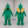 Custom Green and Yellow Dragon Mascot Costume Adult Full Body Suit for Children's Events