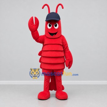 Custom Red Lobster Mascot Costume Adult Full Body Suit for Seafood Promotions