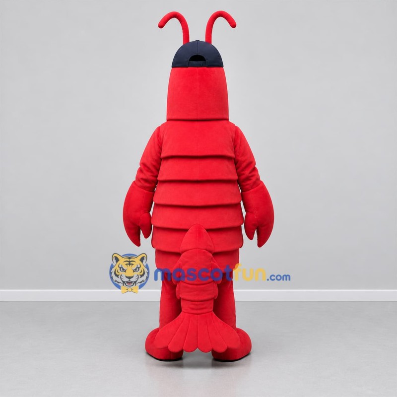 Custom Red Lobster Mascot Costume Adult Full Body Suit for Seafood Promotions