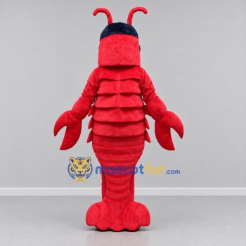 Custom Red Lobster Mascot Costume Adult Full Body Suit for Seafood Events