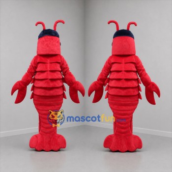 Custom Red Lobster Mascot Costume Adult Full Body Suit for Seafood Events