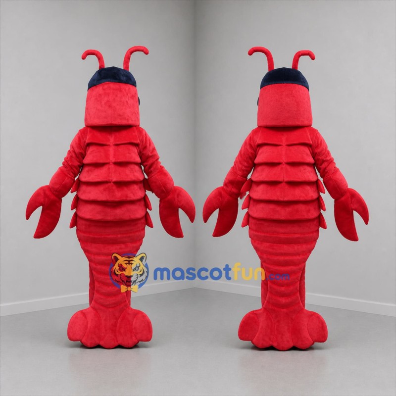 Custom Red Lobster Mascot Costume Adult Full Body Suit for Seafood Events