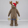 Custom Brown and White Christmas Moose Mascot Costume Adult Full Body Suit for Christmas Events