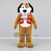 Custom Brown and White Dog Mascot Costume Adult Full Body Suit for Winter Events