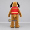 Custom Brown and White Dog Mascot Costume Adult Full Body Suit for Winter Events