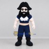 Custom Navy Blue and Black Pirate Mascot Costume Adult Full Body Suit for Costume Parties