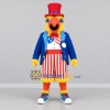 Custom Red White and Blue Patriotic Parrot Mascot Costume Adult Full Body Suit for Independence Day Parades
