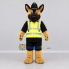 Custom Tan Black and Yellow Police Dog Mascot Costume Adult Full Body Suit for Community Events