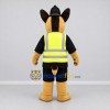 Custom Tan Black and Yellow Police Dog Mascot Costume Adult Full Body Suit for Community Events