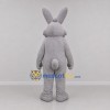 Custom Gray and White Rabbit Mascot Costume Adult Full Body Suit for Easter Events