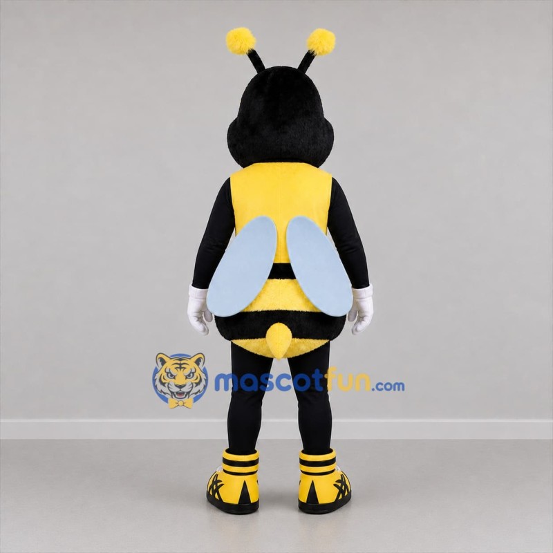 Custom Yellow and Black Bee Mascot Costume Adult Full Body Suit for Garden Events