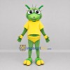 Custom Green and Yellow Alien Mascot Costume Adult Full Body Suit for Costume Parties