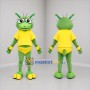 Custom Green and Yellow Alien Mascot Costume Adult Full Body Suit for Costume Parties