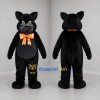 Custom Black and Orange Cat Mascot Costume Adult Full Body Suit for Halloween Events