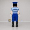 Custom Blue and White Sailor Mascot Costume Adult Full Body Suit for Nautical Events