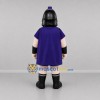 Custom Black and Purple Ancient Warrior Mascot Costume Adult Full Body Suit for Historical Events