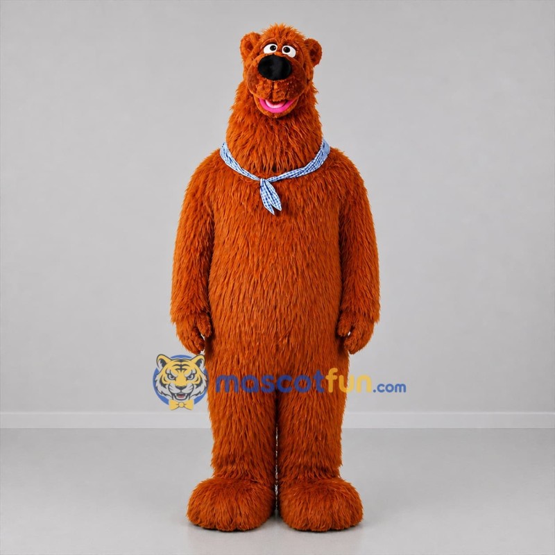 Custom Brown Bear Mascot Costume Adult Full Body Suit for Children's Events