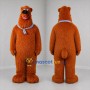 Custom Brown Bear Mascot Costume Adult Full Body Suit for Children's Events