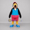 Custom Black Blue and Pink Toucan Mascot Costume Adult Full Body Suit for Tropical Events