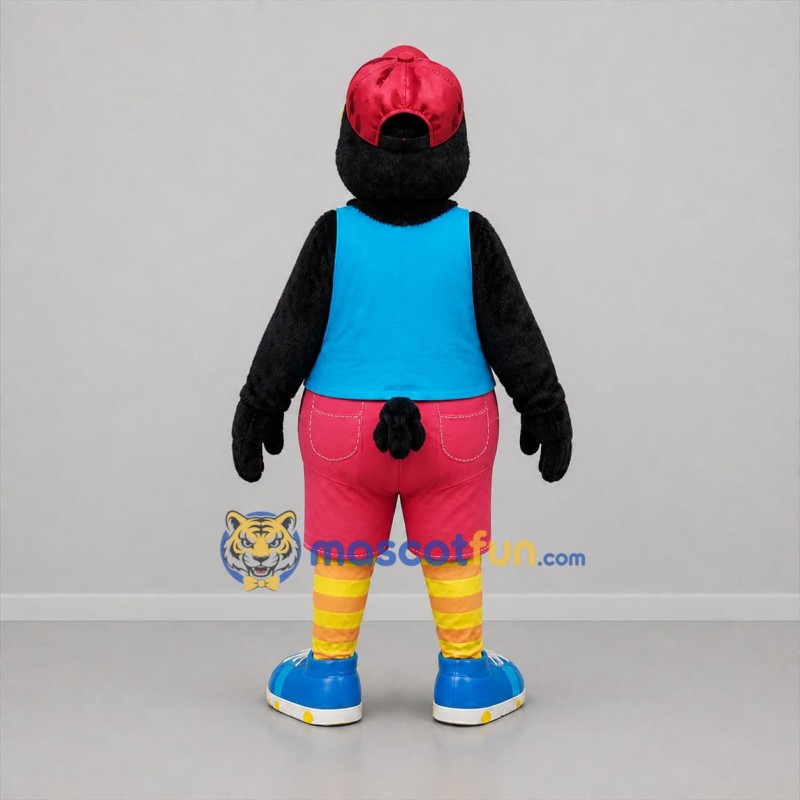 Custom Black Blue and Pink Toucan Mascot Costume Adult Full Body Suit for Tropical Events