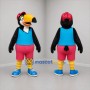 Custom Black Blue and Pink Toucan Mascot Costume Adult Full Body Suit for Tropical Events