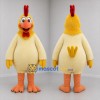 Custom Yellow and Cream Chicken Mascot Costume Adult Full Body Suit for Farm Events