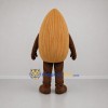 Custom Tan Almond Mascot Costume Adult Full Body Suit for Food Promotions