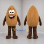 Custom Tan Almond Mascot Costume Adult Full Body Suit for Food Promotions