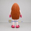 Custom Brown and Pink Almond Mascot Costume Adult Full Body Suit for Food Promotions