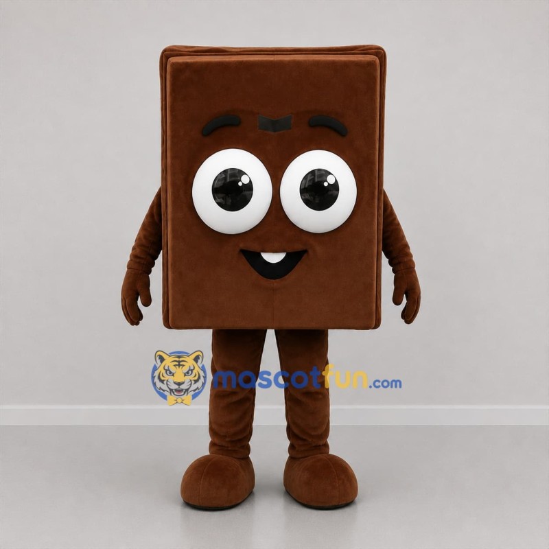 Custom Brown Chocolate Bar Mascot Costume Adult Full Body Suit for Food Promotions