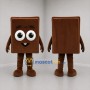 Custom Brown Chocolate Bar Mascot Costume Adult Full Body Suit for Food Promotions