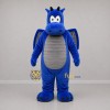 Custom Blue and Gray Dragon Mascot Costume Adult Full Body Suit for Fantasy Events