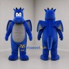 Custom Blue and Gray Dragon Mascot Costume Adult Full Body Suit for Fantasy Events