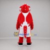 Custom Red and White Dragon Mascot Costume Adult Full Body Suit for Sports Events