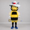 Custom Yellow Black and White Bee Mascot Costume Adult Full Body Suit for Garden Events