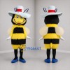 Custom Yellow Black and White Bee Mascot Costume Adult Full Body Suit for Garden Events