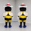 Custom Yellow Black and White Bee Mascot Costume Adult Full Body Suit for Garden Events