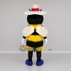 Custom Yellow Black and White Bee Mascot Costume Adult Full Body Suit for Garden Events