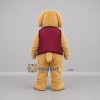 Custom Tan and Burgundy Dog Mascot Costume Adult Full Body Suit for Community Events